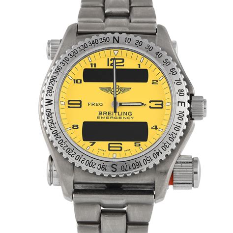 breitling emergency yellow dial|breitling emergency 3 generation.